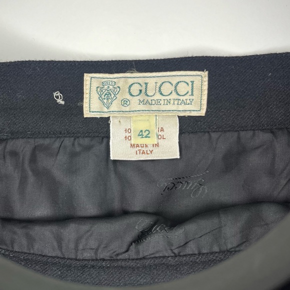Vintage 1980’s Gucci Wool Wrap Midi Skirt - Picture 12 of 14